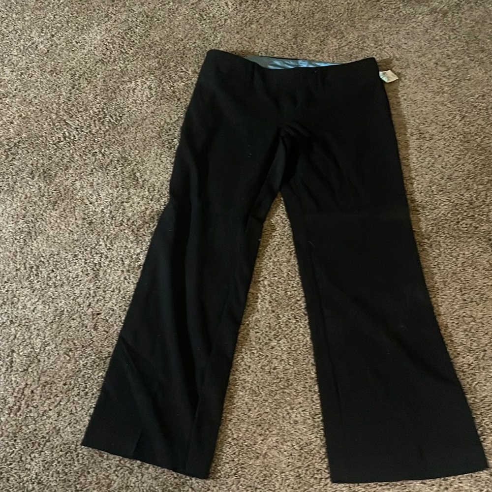 Maurice’s Black Glitter Pinstriped Dress Pants